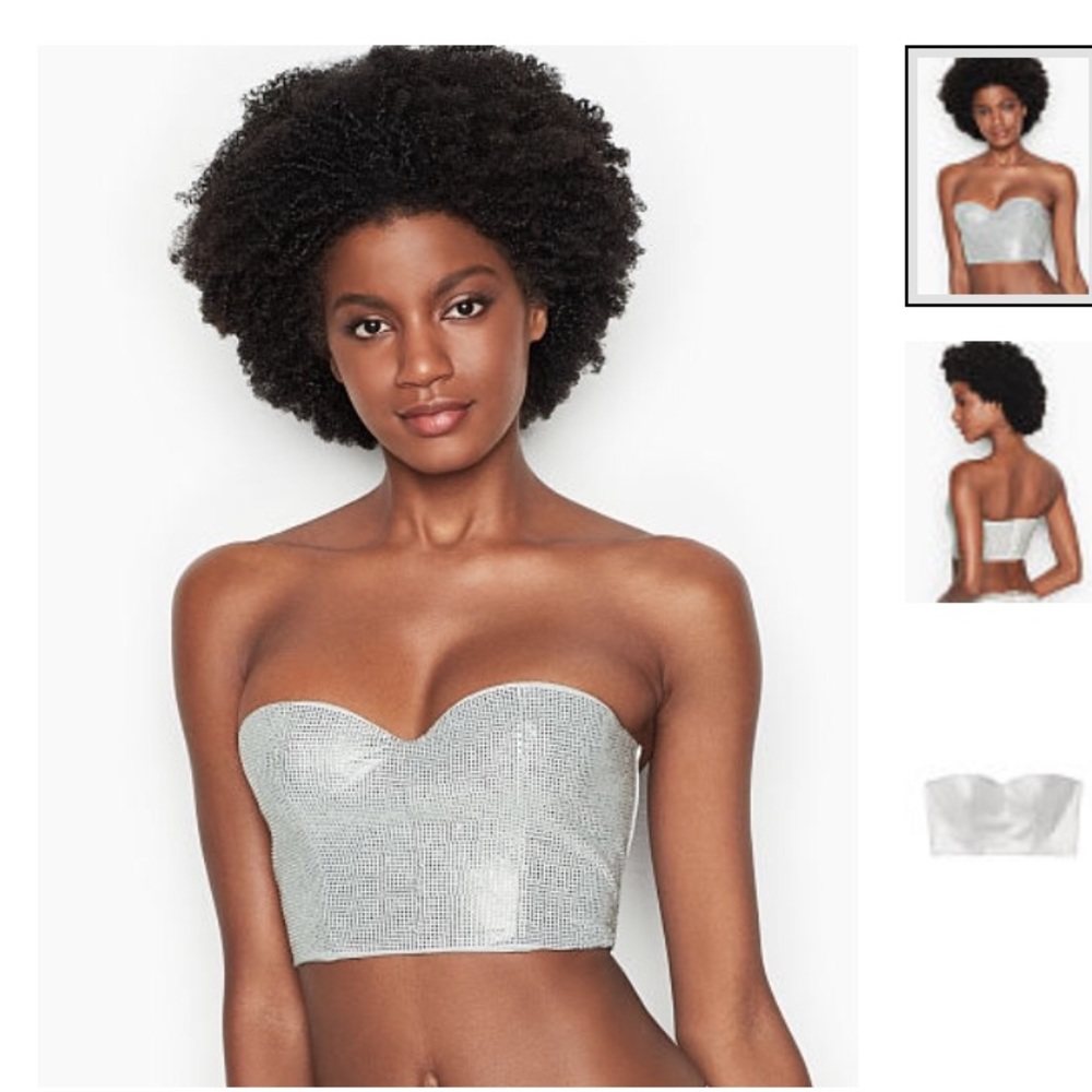 NWOT 36D /L SWAROVSKI JEWELED BUSTIER